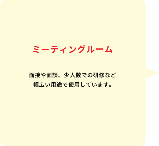 オフィスエントランス 入口壁面に配置した社員紹介写真がみなさんをお出迎えします。